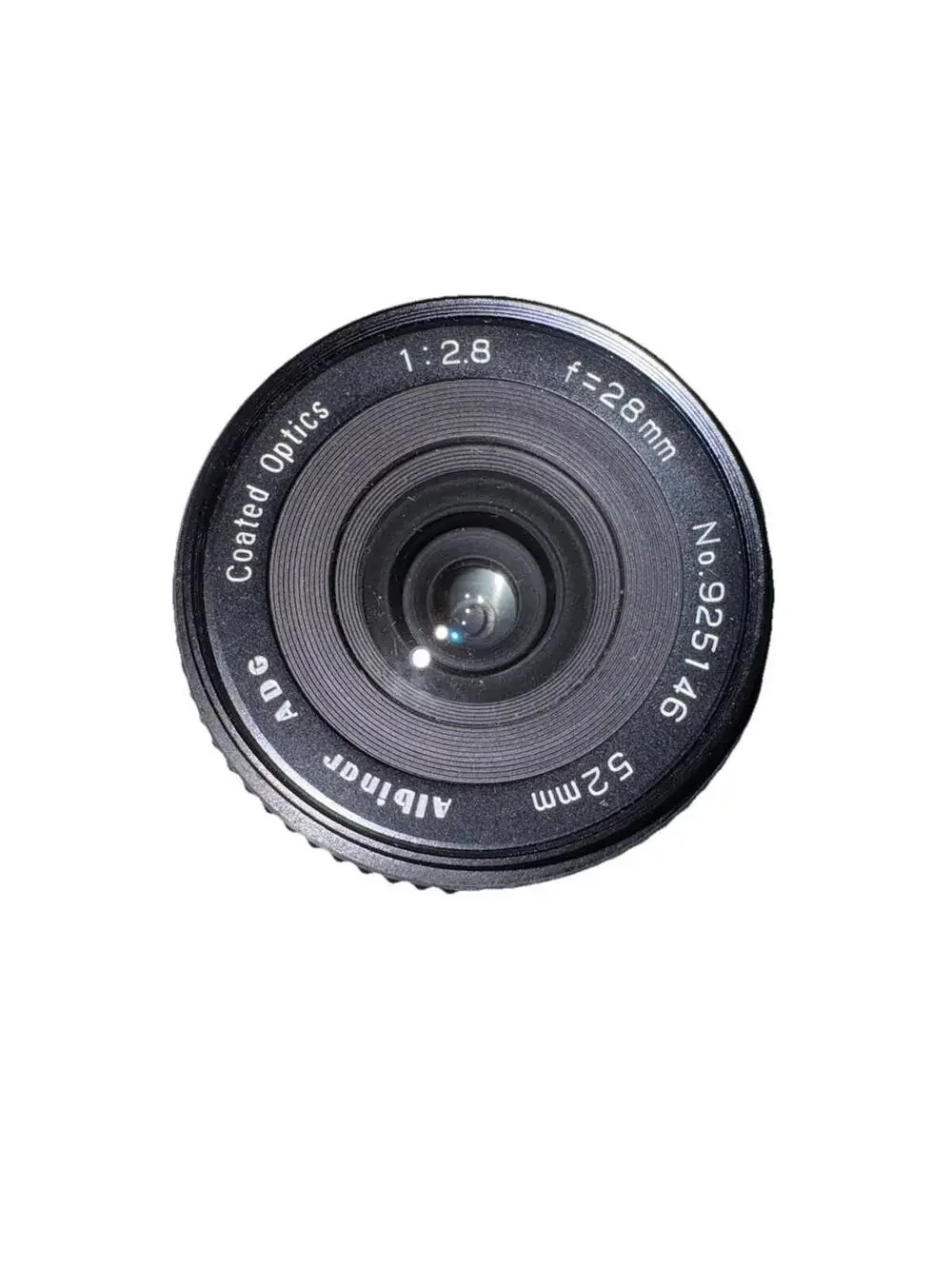 Albinar ADG Coated Optics 1:2.8 f=28mm 52mm No. 925146 Manual Lens